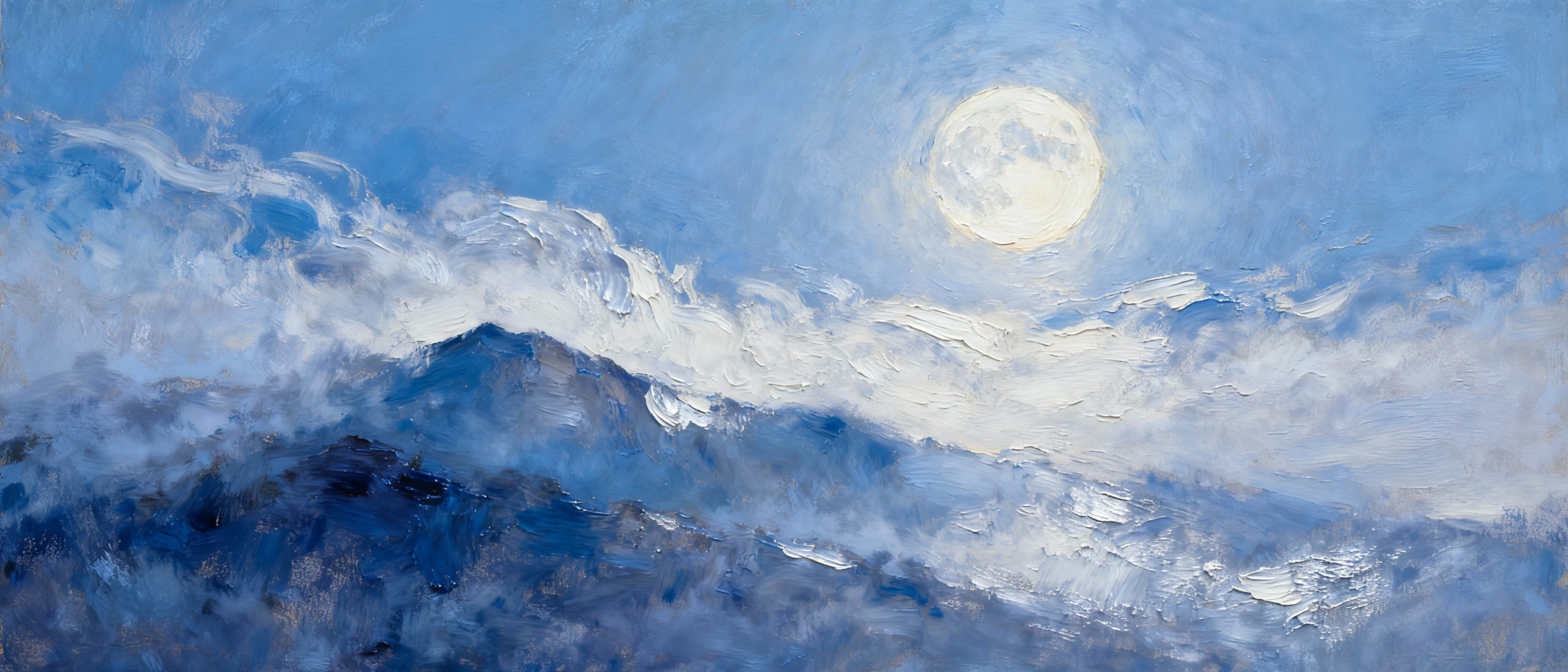 Moonlit Dreams - Ethereal Night Sky